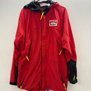 Vintage 90s Marlboro Adventure Team Red Jacket L
